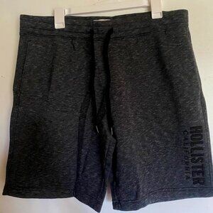 Young Men's Hollister Fleece Shorts - Size XL - New With Tags - Heathered Grey